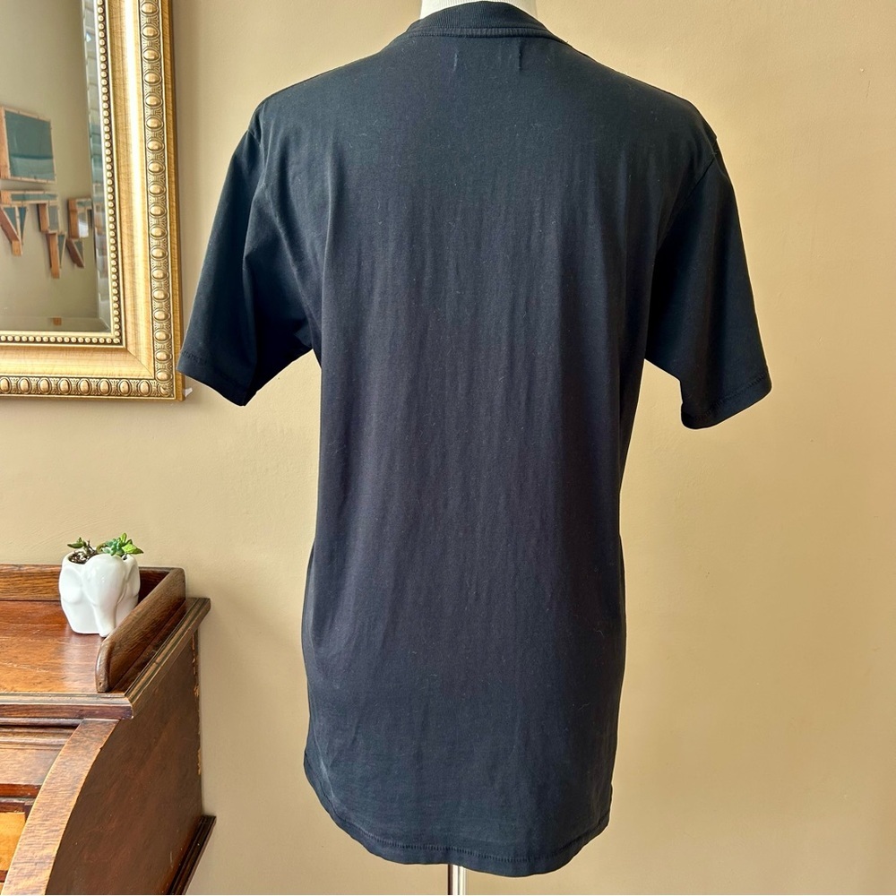 ANINE BING Lili Tee in Tonal Black T-Shirt Spell Out Size S - Picture 10 of 15